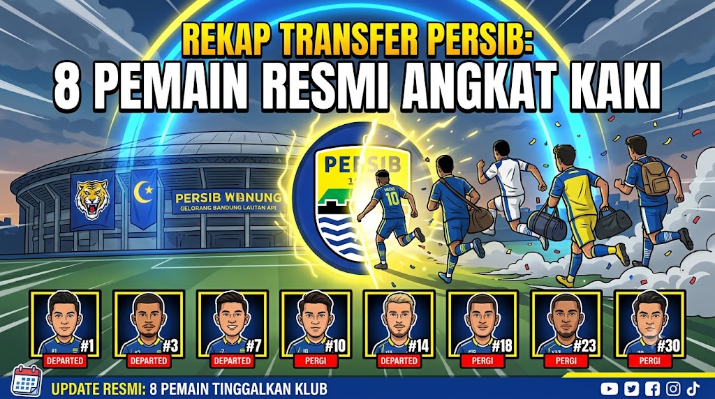 Rekap Transfer Persib: 8 Pemain Resmi Angkat Kaki
